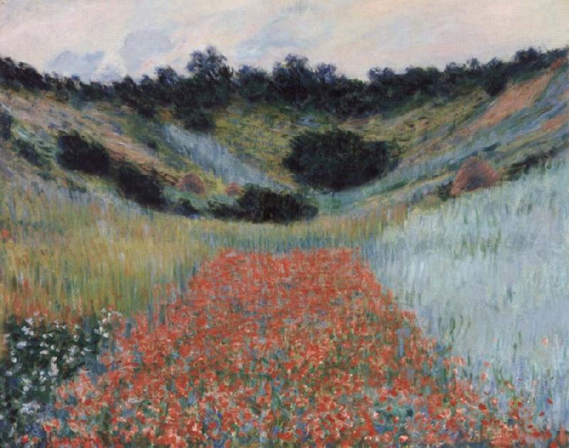 Claude Monet Poppy field in a hollow near Givemy